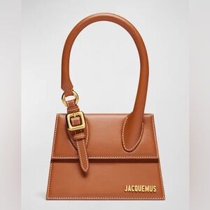 Jacquemus Tan Bag with Gold Accents Like New